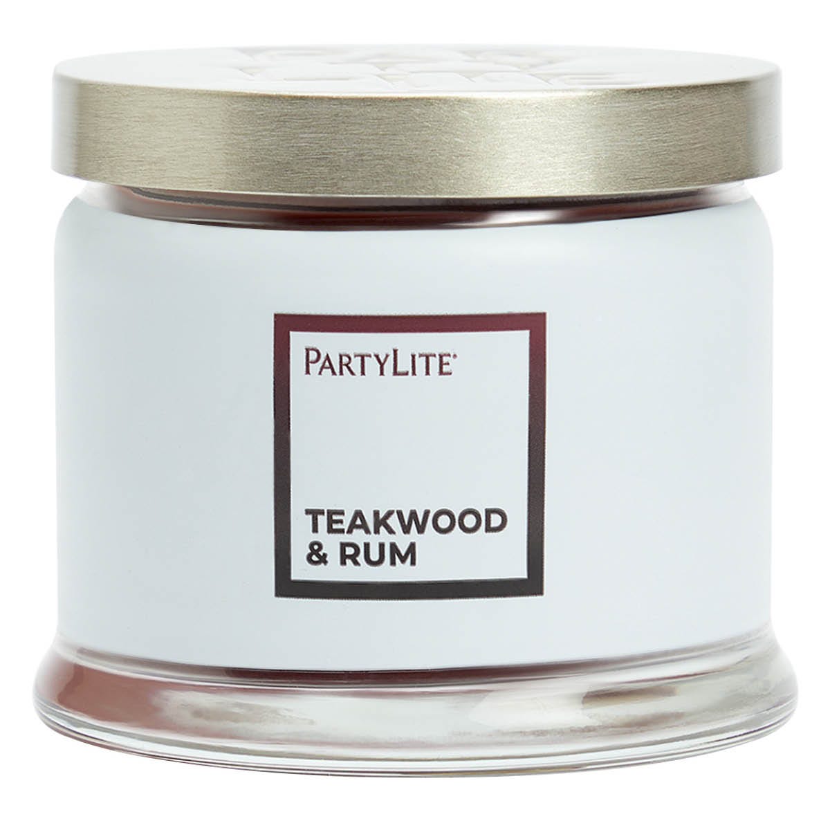 Teakwood &amp; Rum 3-Wick Jar Candle