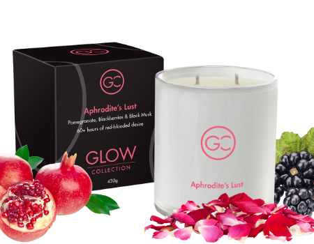 Aphrodite&#39;s Lust - Pomegranate &amp; Musk Scented Soy 2-Wick Grand Jar Candle