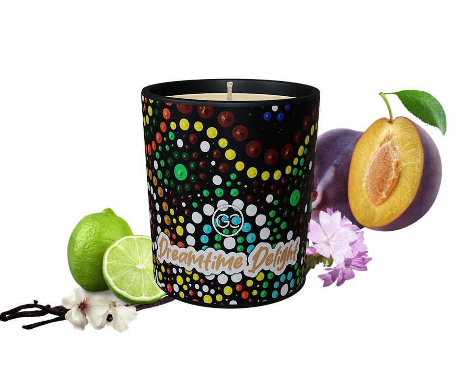 Dreamtime Delight - Kakadu Plum Scented Soy Paraffin Candle 40hr Burn