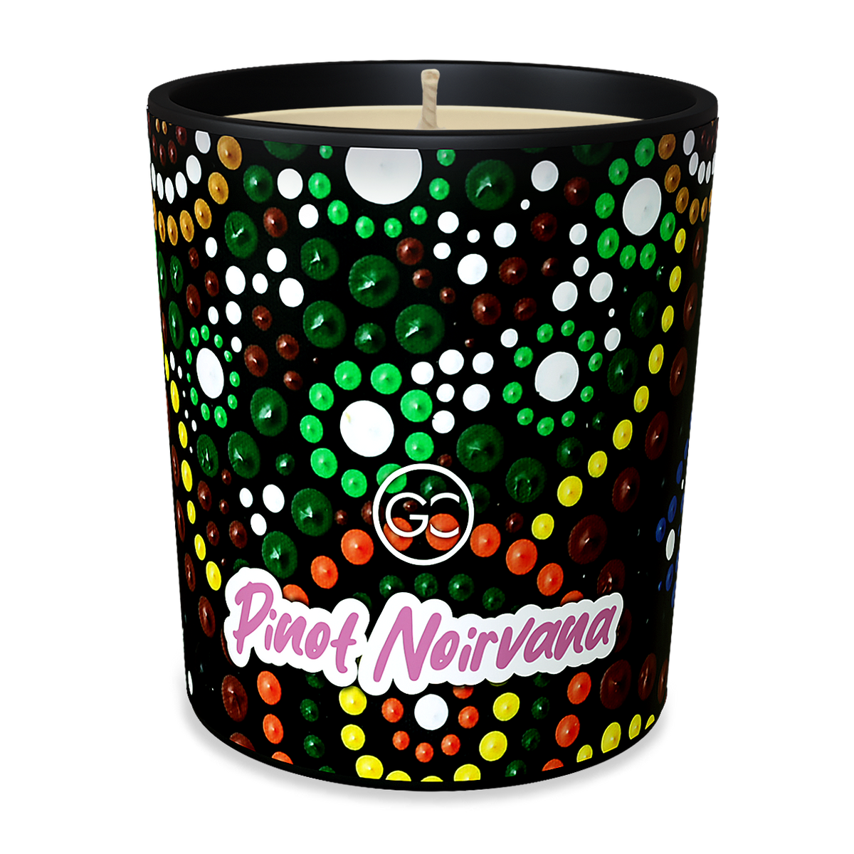 Pinot Noirvana - Lemon and Black Pepper Scented Soy Paraffin Candle 40hr Burn