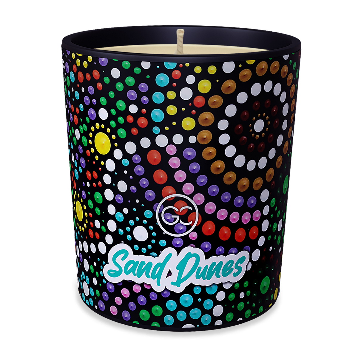 Sand Dunes- Lemon, Amber Scented Soy Paraffin Candle 40hr Burn