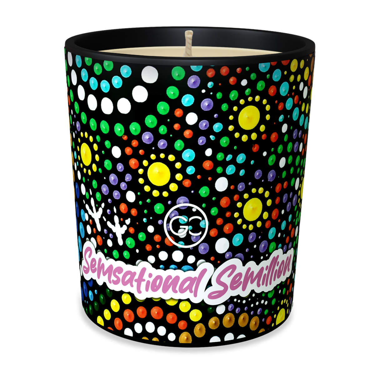Semsational Semillion - Zesty Orange and Peach Scented Soy Paraffin Candle 40hr Burn
