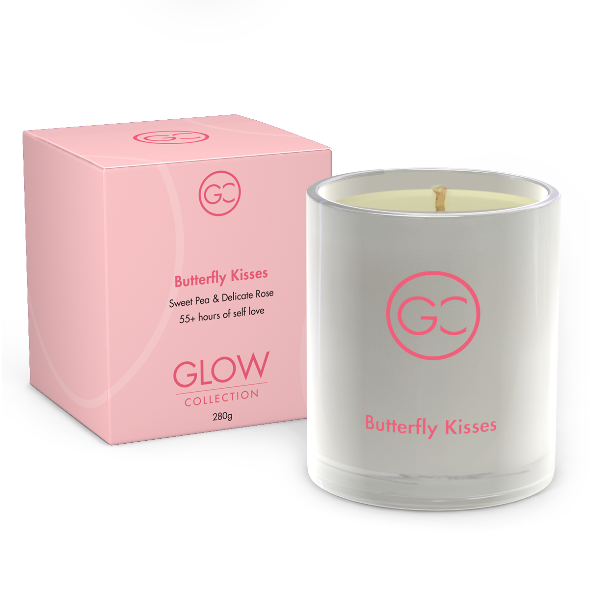 Butterfly Kisses - Sweet Pea Scented Soy Candle 55hr Burn