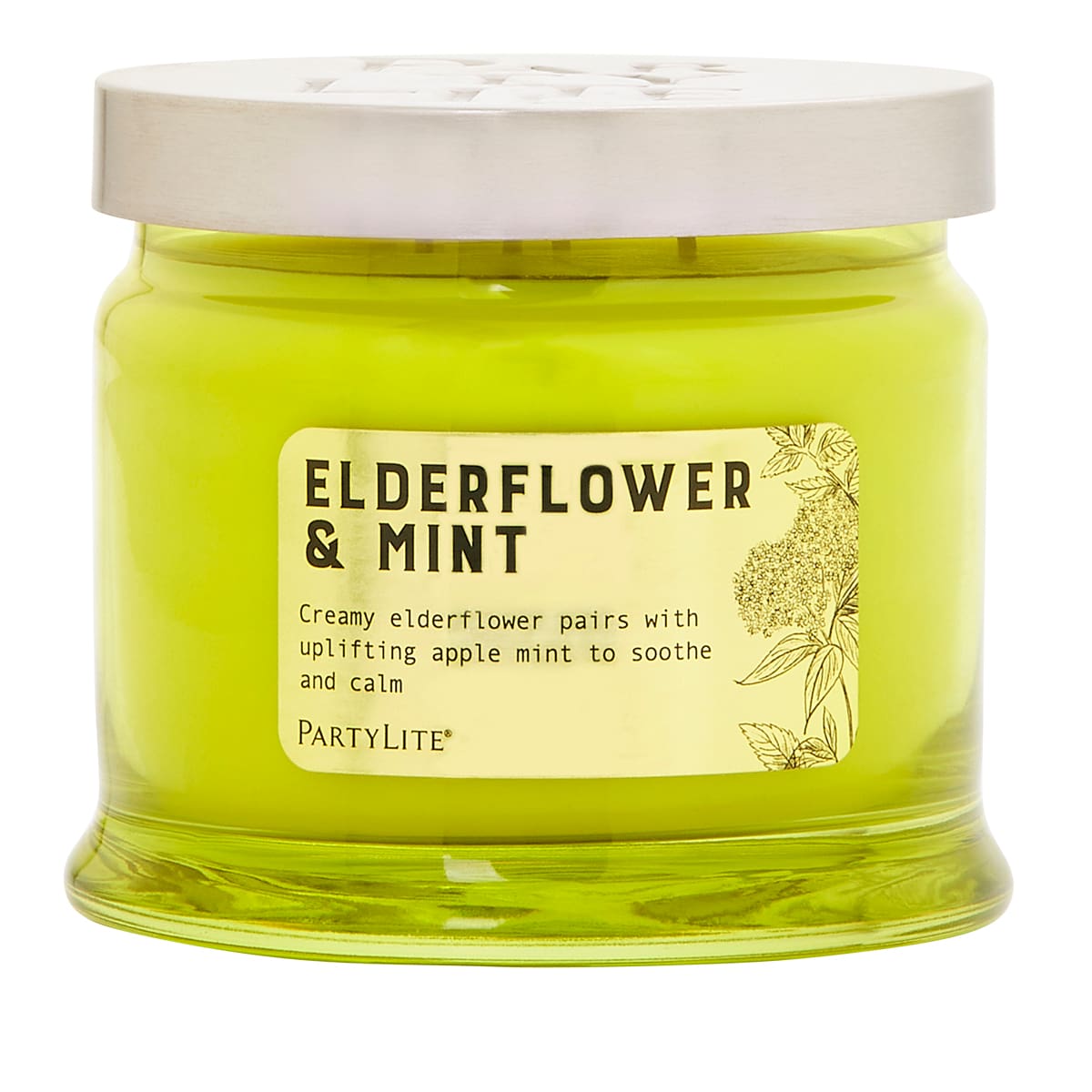 Elderflower &amp; Mint 3 Wick Jar Candle