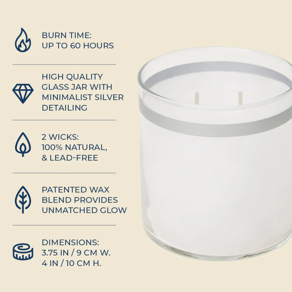 GloLite by PartyLite Iced Snowberries Scented 2-Wick Jar Candle