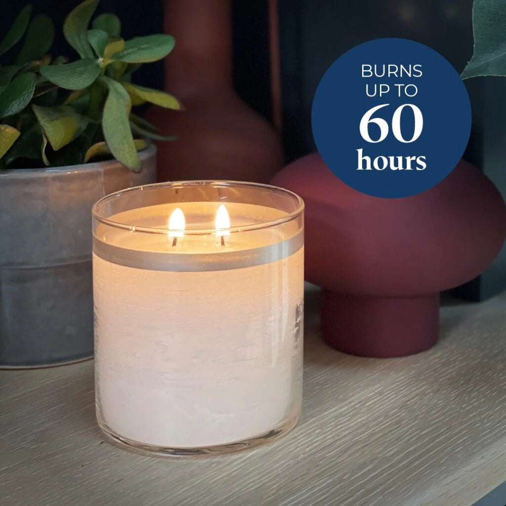 GloLite by PartyLite Sun-Kissed Linen Scented 2-Wick Jar Candle
