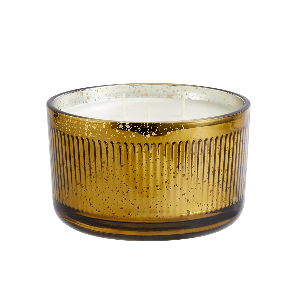 Whiskey &amp; Oak 3-Wick Ripple Jar Candle