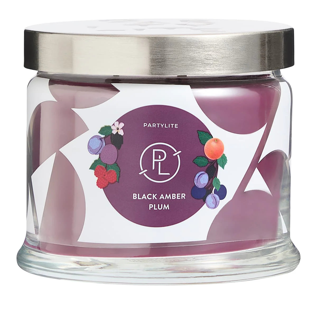 Black Amber Plum 3-Wick Jar Candle