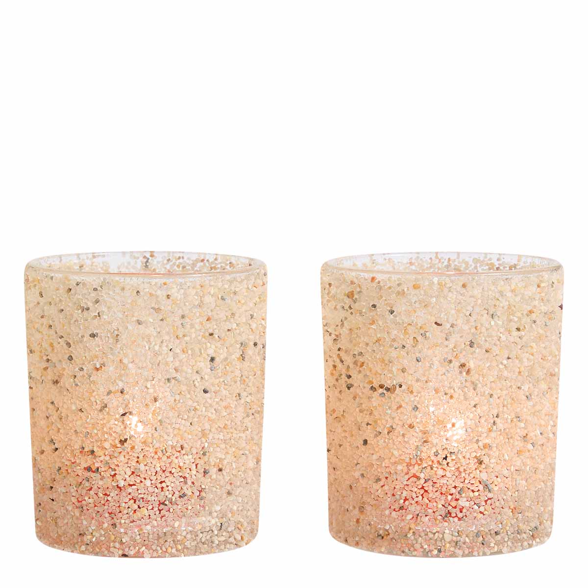 Sand Dune Tealight/Votive Holder Pair