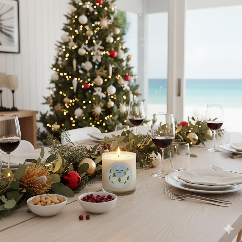 Festive Fir - Christmas Collection - Pine Needles &amp; Moss Scented Soy Candle 55hr Burn