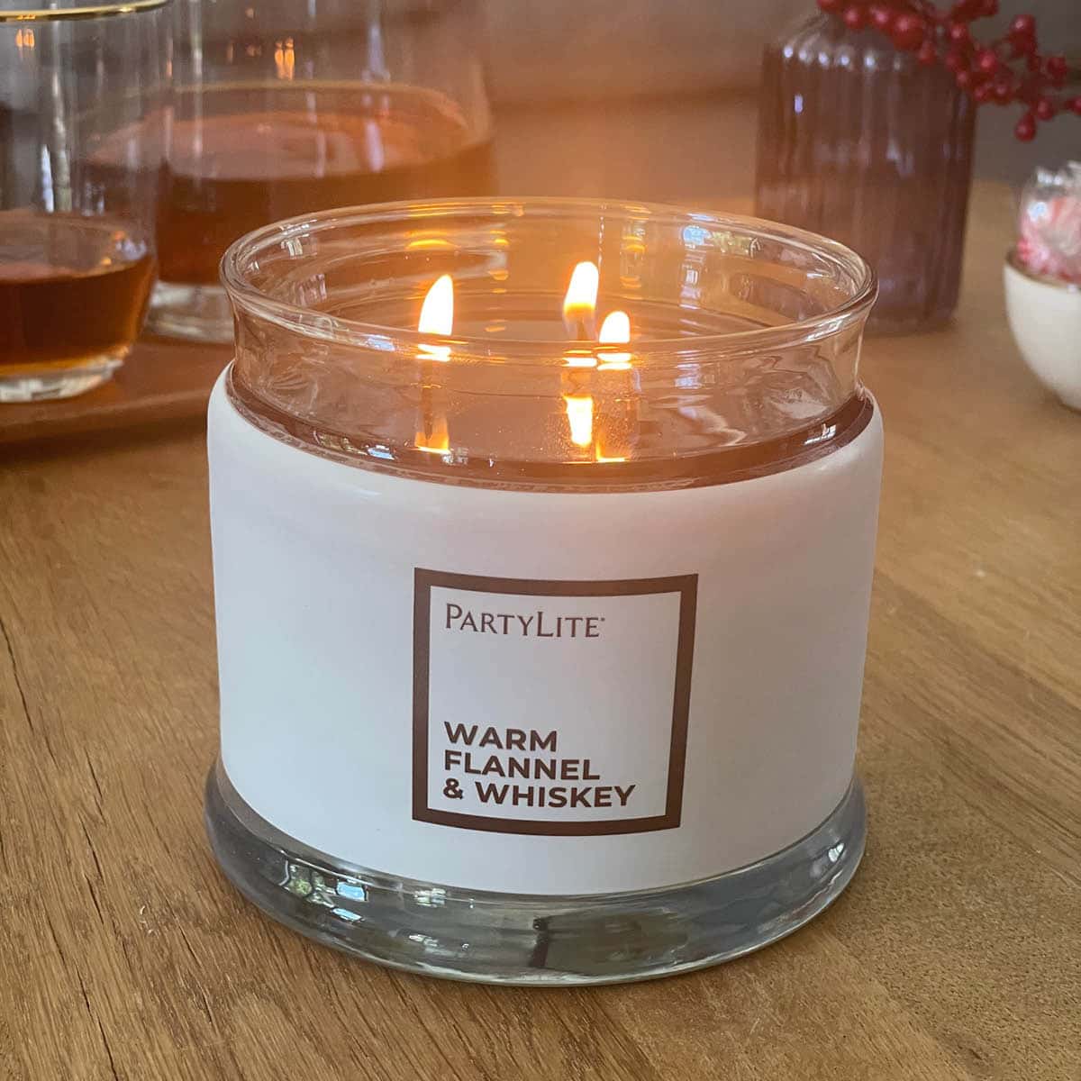 Warm Flannel Whiskey 3-Wick Jar Candle