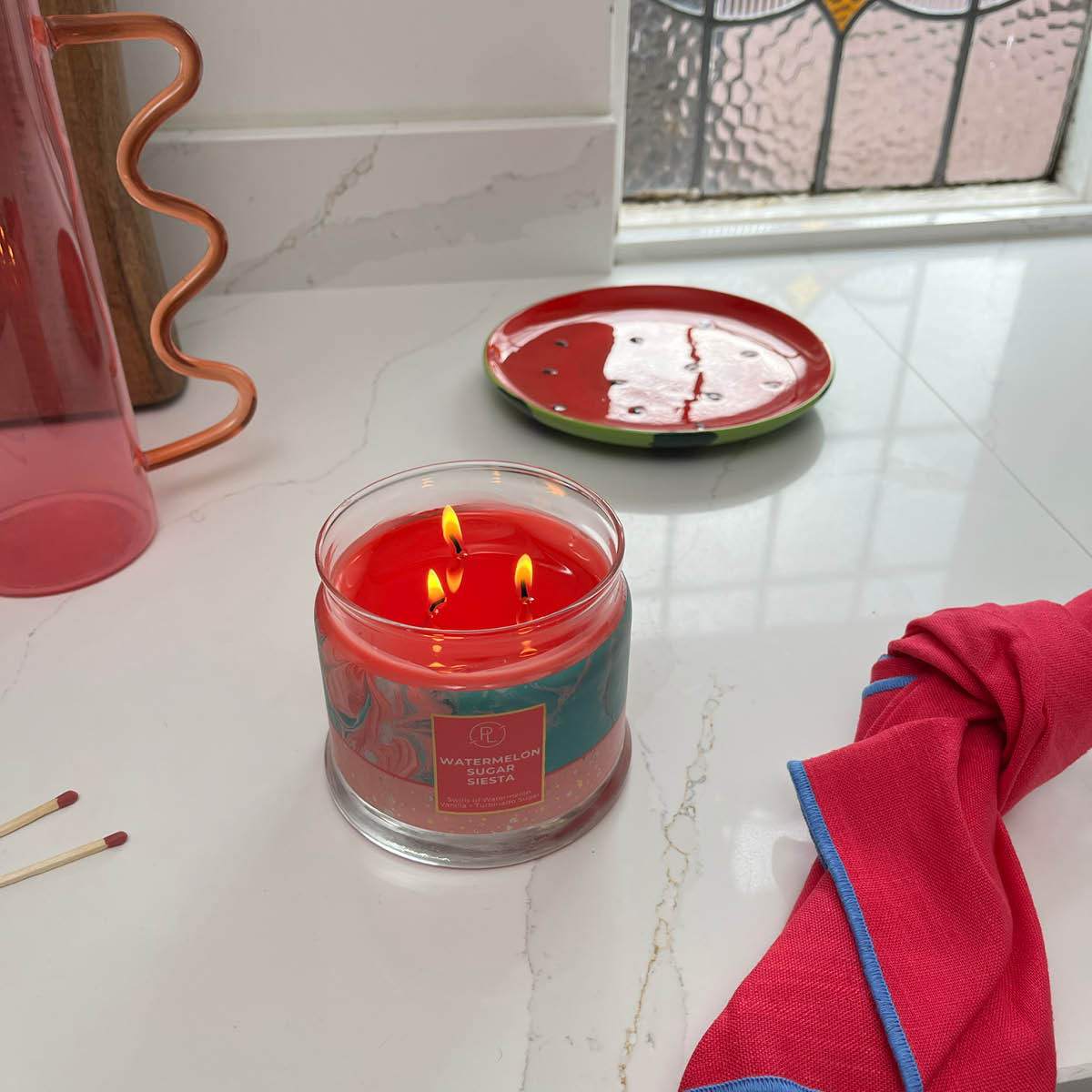 Watermelon Sugar Siesta 3-Wick Jar Candle