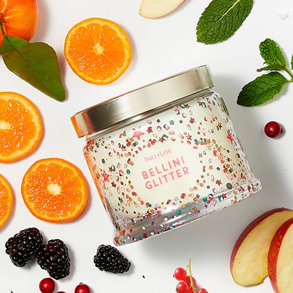 Bellini Glitter 3-Wick Jar Candle