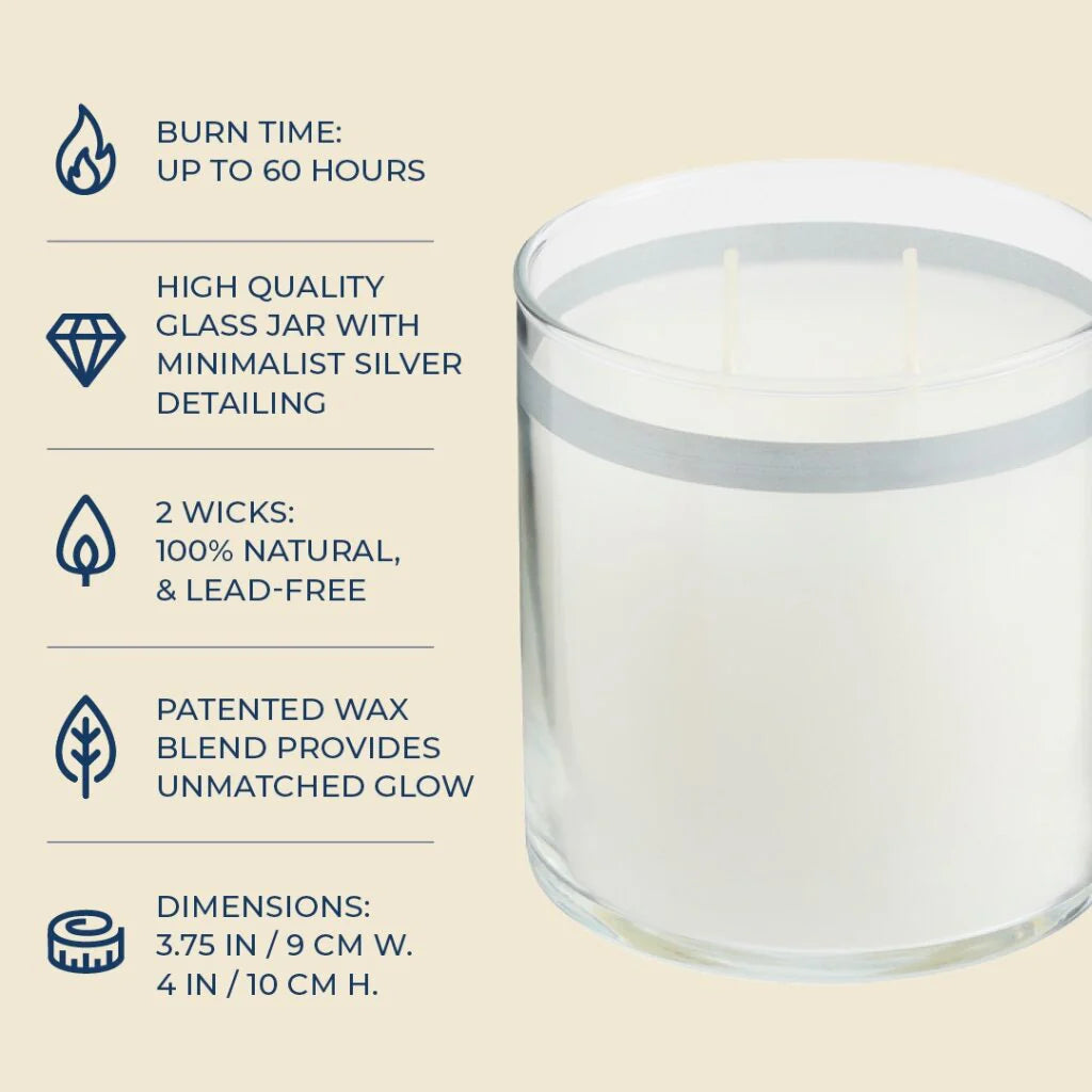 GloLite by PartyLite Sun-Kissed Linen Scented 2-Wick Jar Candle
