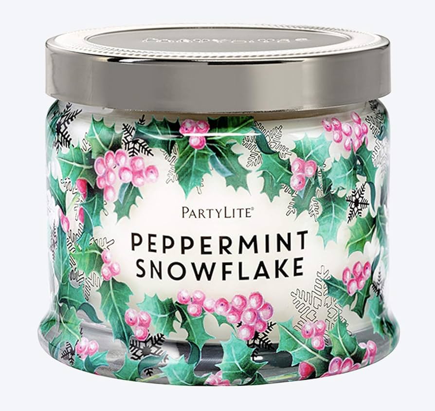 Peppermint Snowflake 3-Wick Jar Candle