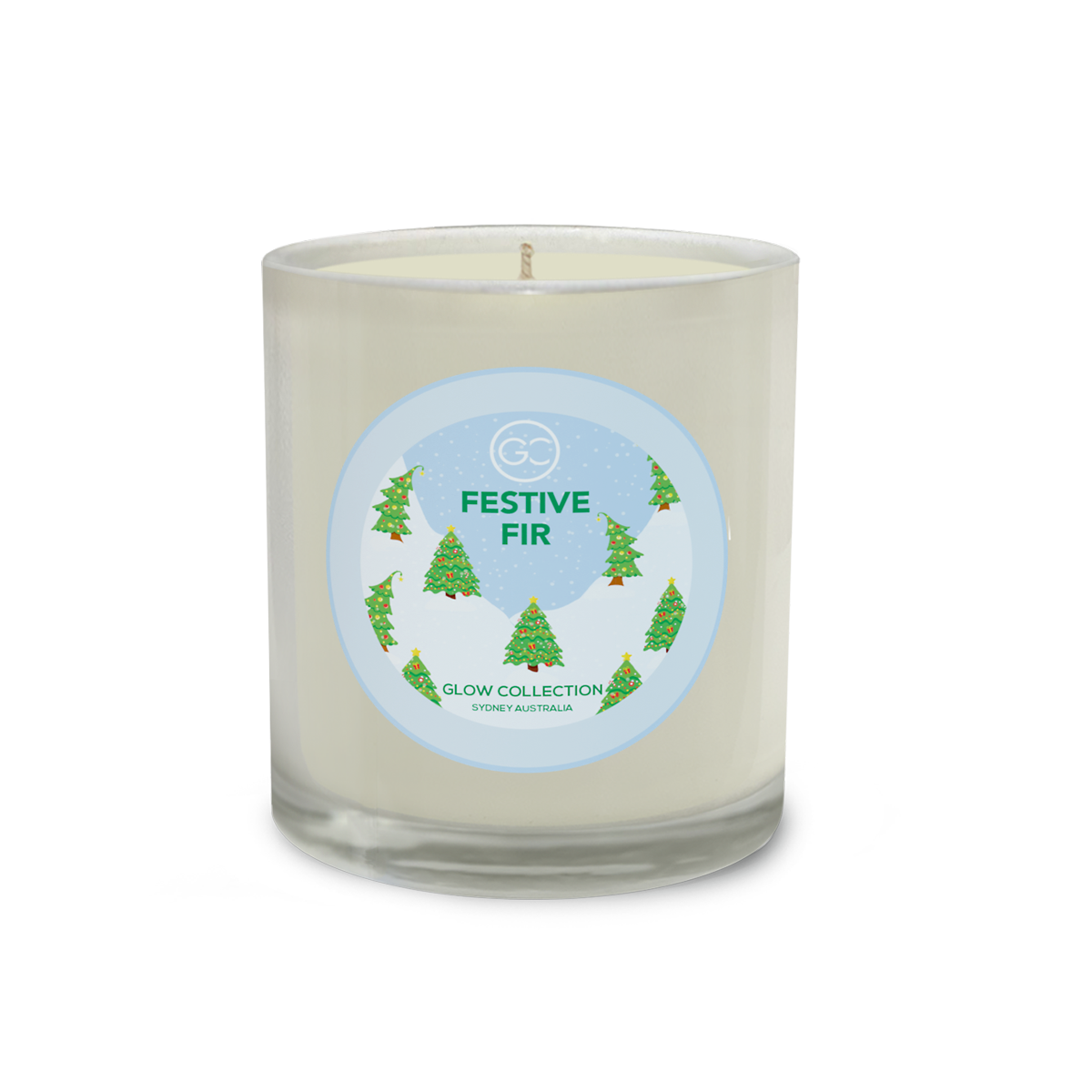 Festive Fir - Christmas Collection - Pine Needles &amp; Moss Scented Soy Candle 55hr Burn