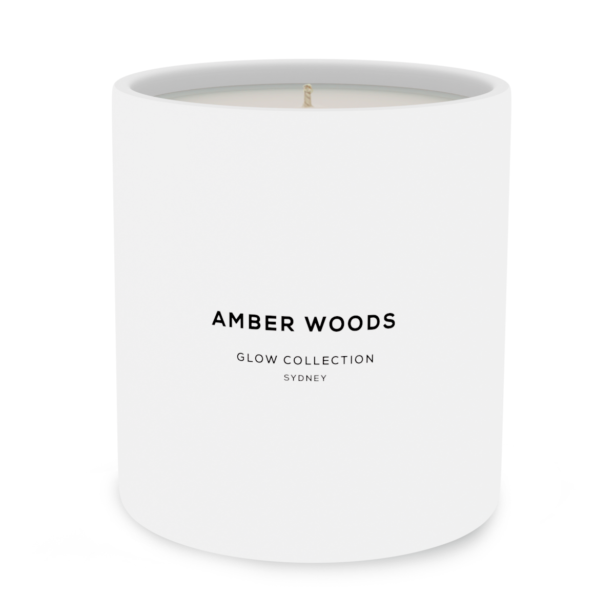 Amber Woods - Signature Collection - Cedar &amp; Sandalwood Scented Soy Candle 55hr Burn