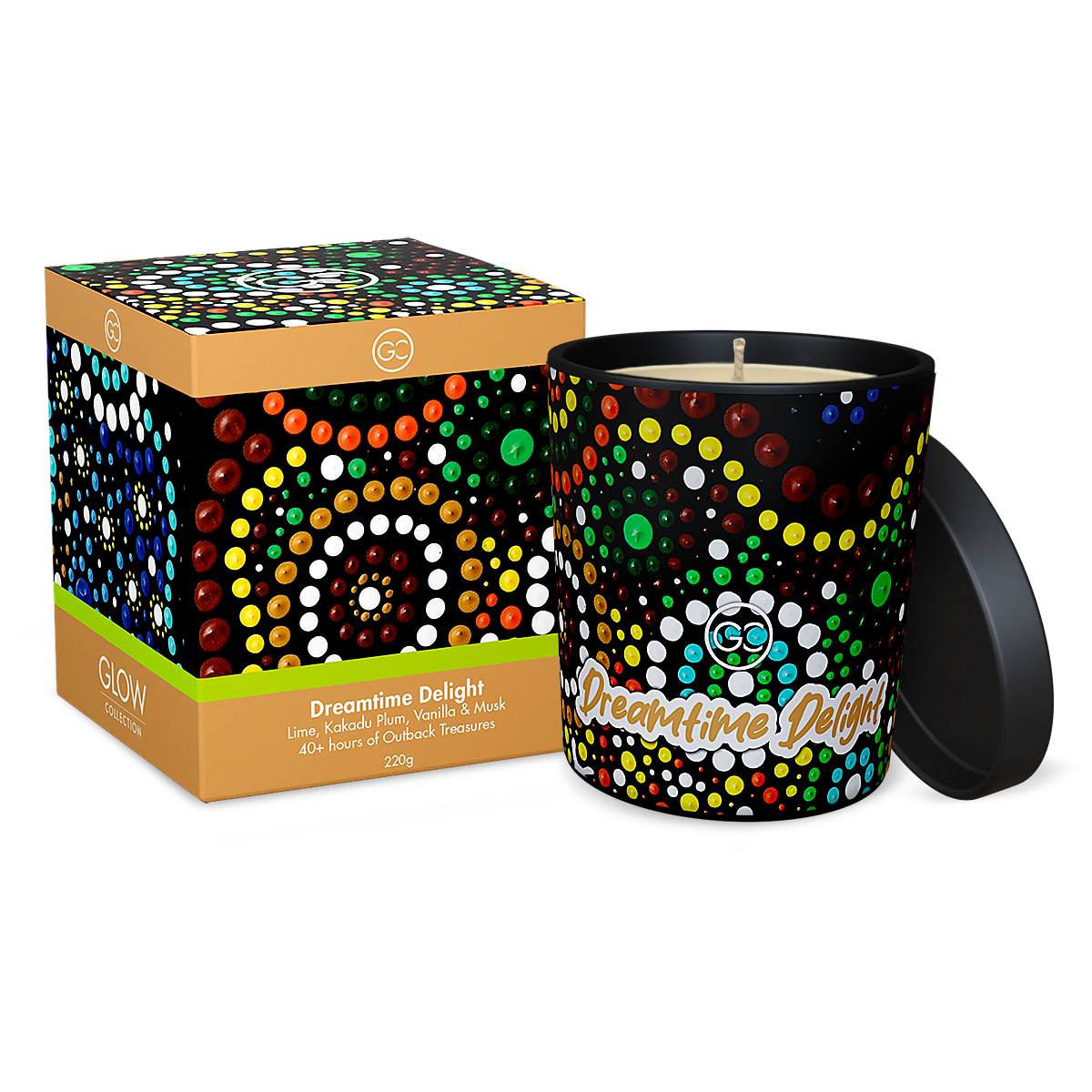 Dreamtime Delight - Kakadu Plum Scented Soy Paraffin Candle 40hr Burn