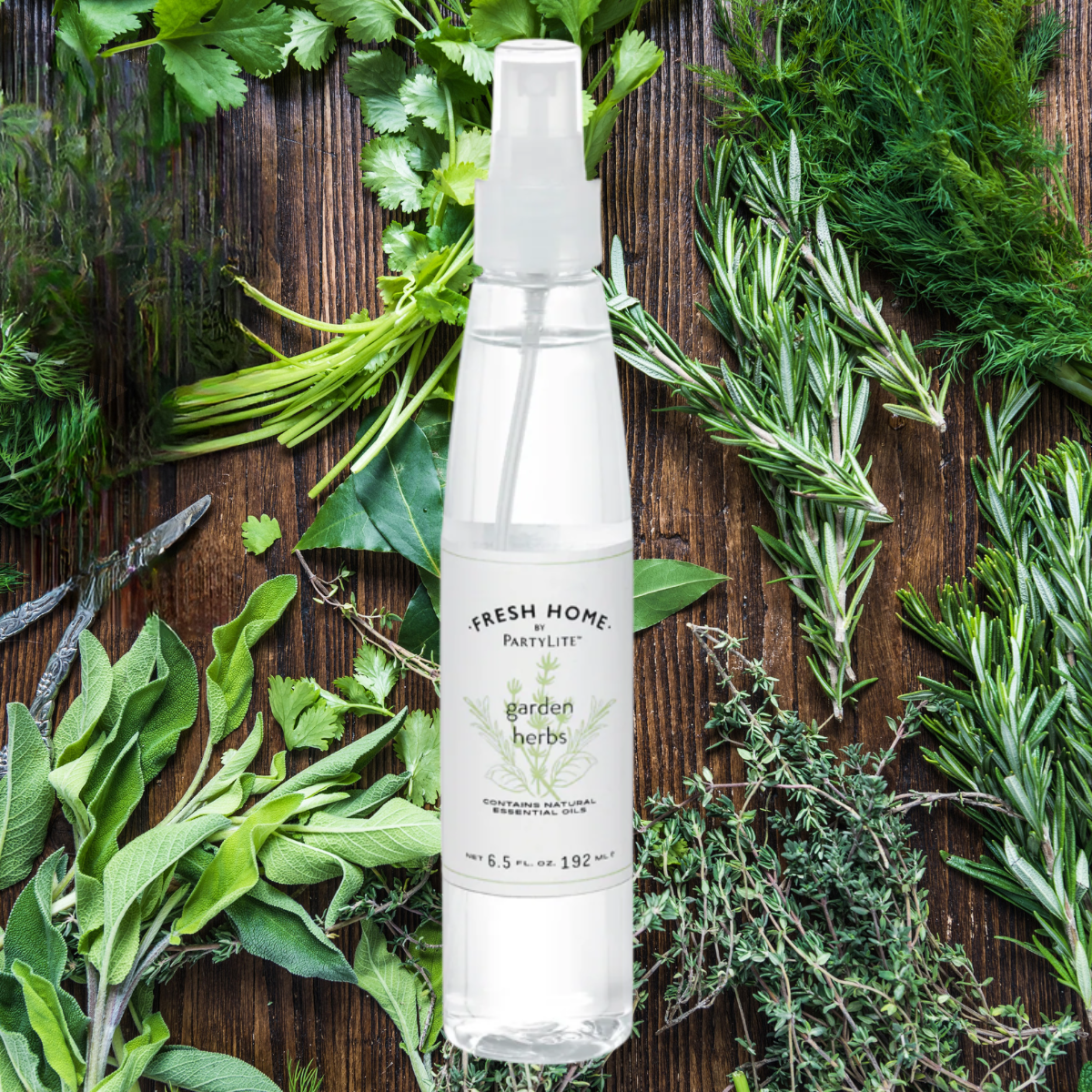 Fresh Home by PartyLite Garden Herbs Linen and Room Spray
