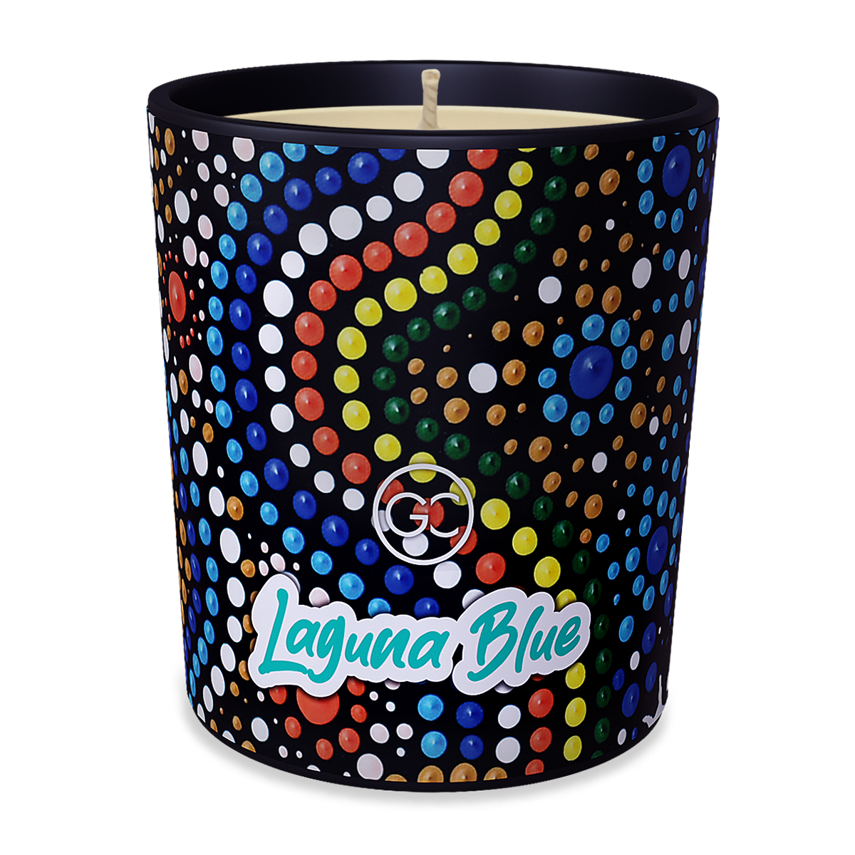 Laguna Blue - Lemon, Sea Salt Scented Soy Paraffin Candle 40hr Burn