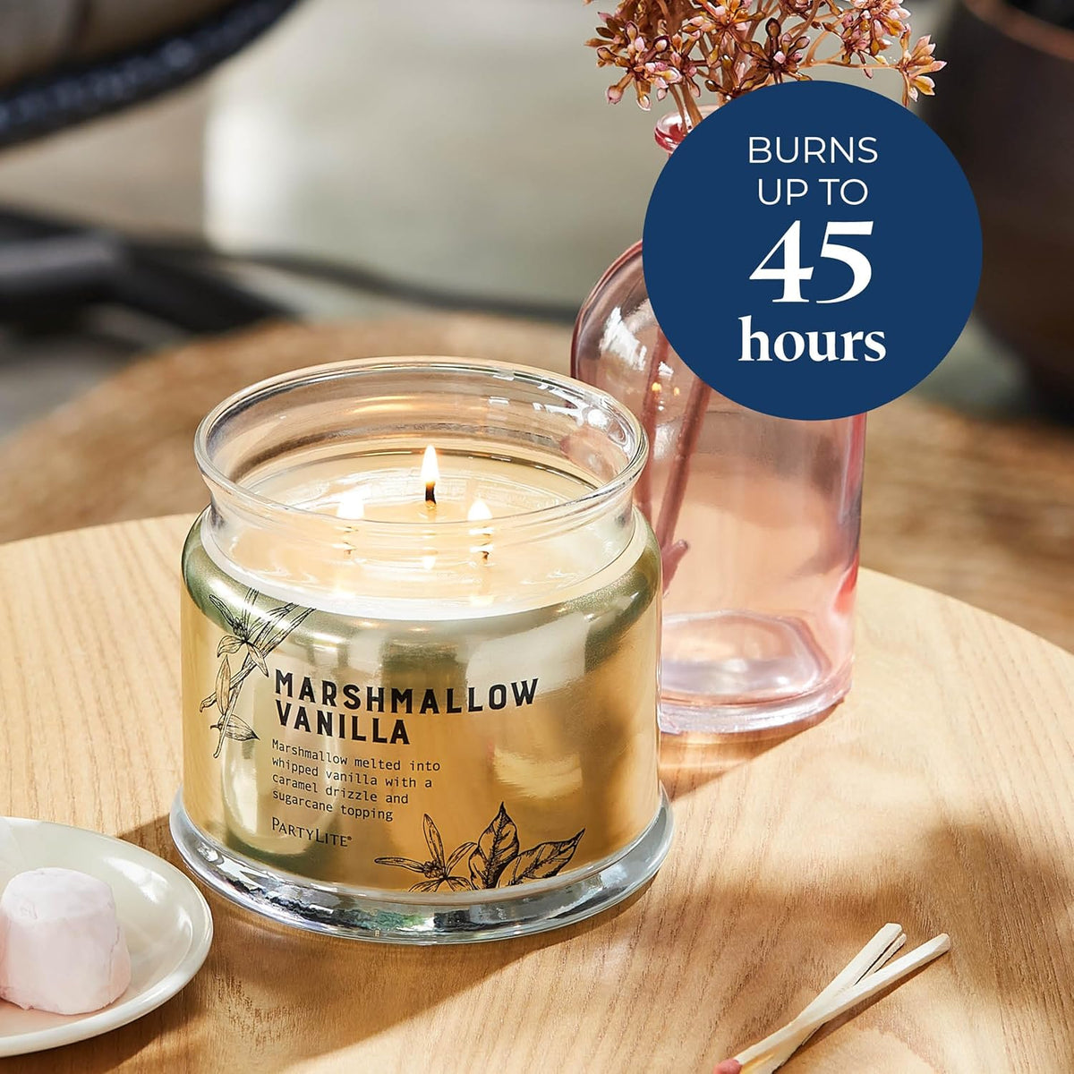 Marshmallow Vanilla 3-Wick Jar Candle