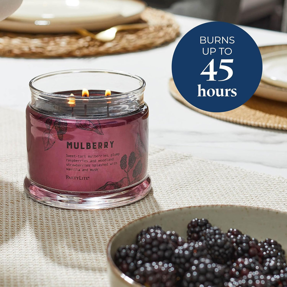 Mulberry 3-Wick Jar Candle
