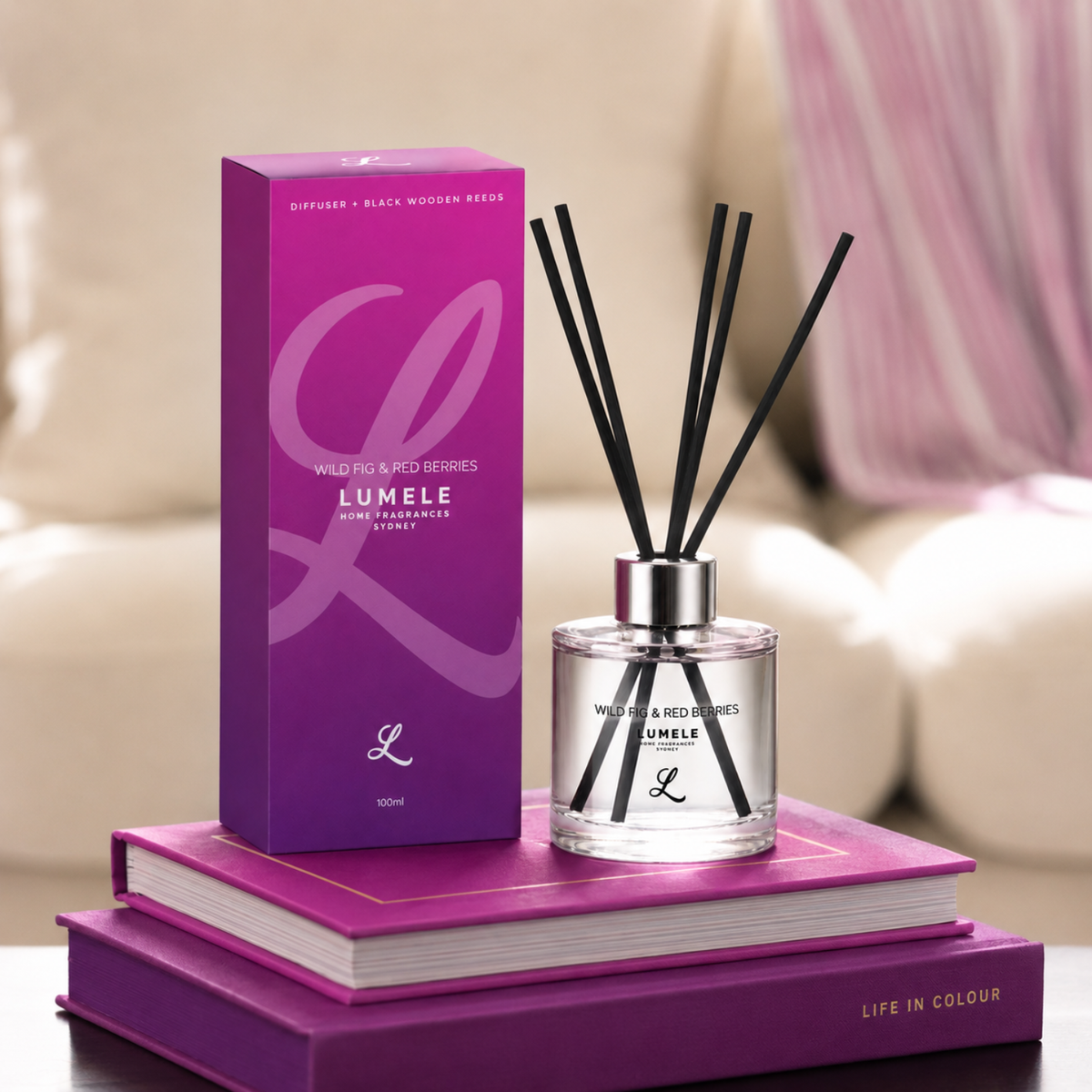 Wild Fig & Red Berries - 100% Natural Essential Oil Reed Diffuser 100ml