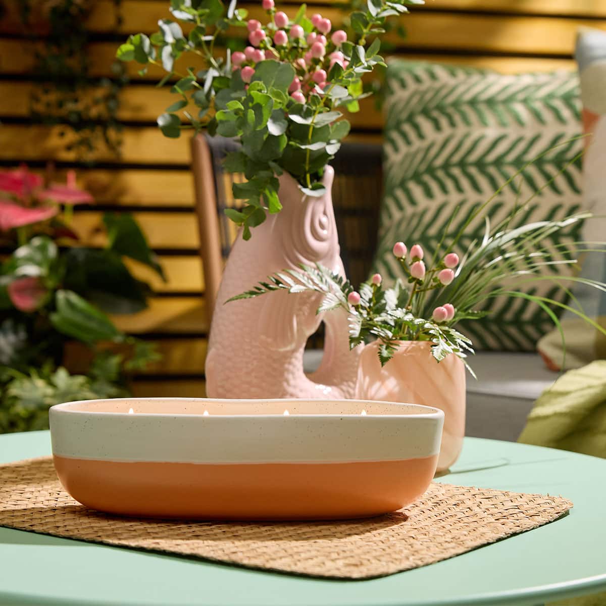 Peach Honey Scented 4-Wick Jar Candle