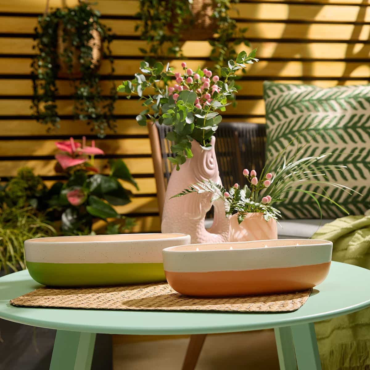 Wild Lemongrass Citronella Scented 4-Wick Jar Candle