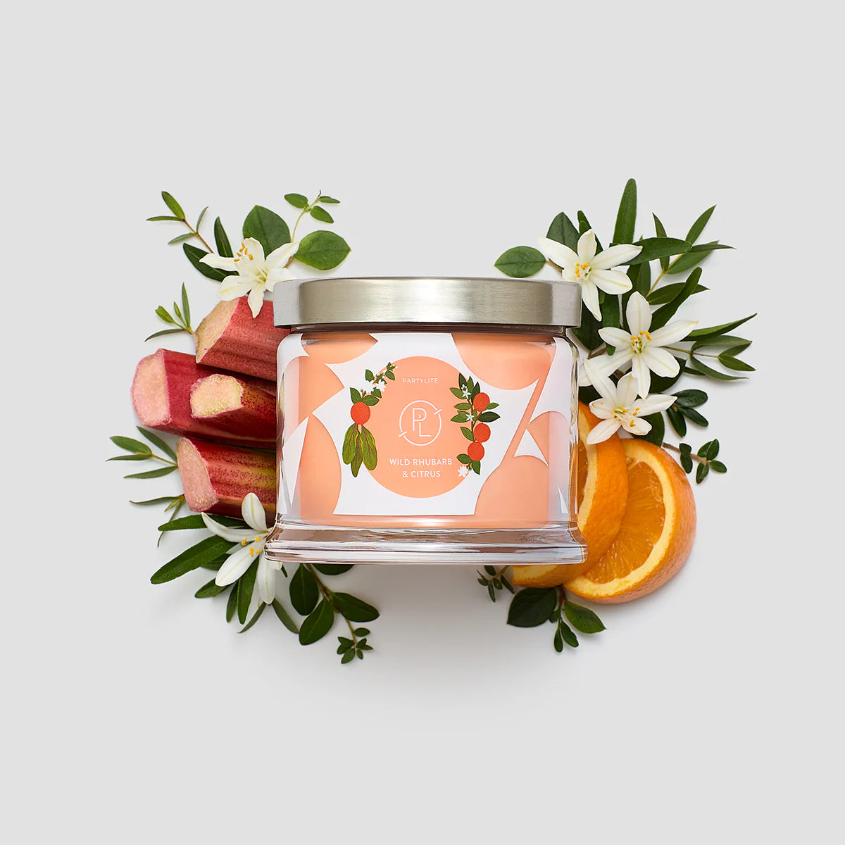 Wild Rhubarb &amp; Citrus 3-Wick Jar Candle