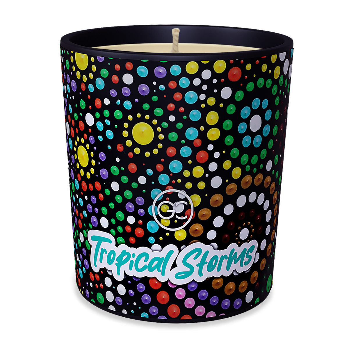 Tropical Storms - Orange and White Musk Scented Soy Paraffin Candle 40hr Burn