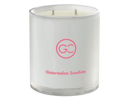 Watermelon Sunshine - Watermelon, Strawberry and Cherry Scented Scented Soy 2-Wick Grand Jar Candle