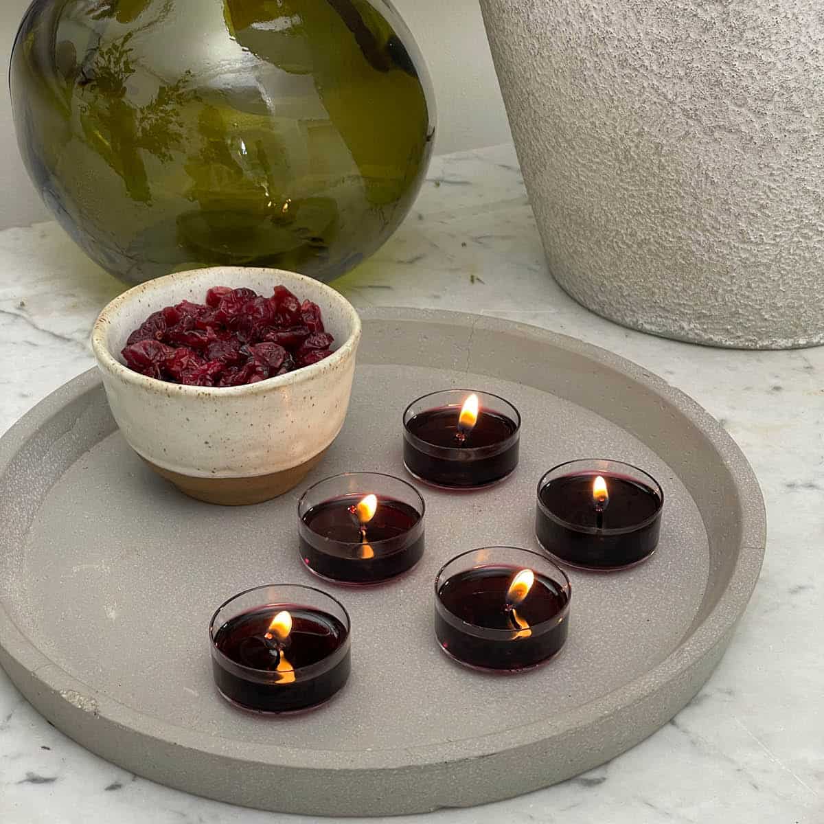 Cranberry Universal Tealight Candles