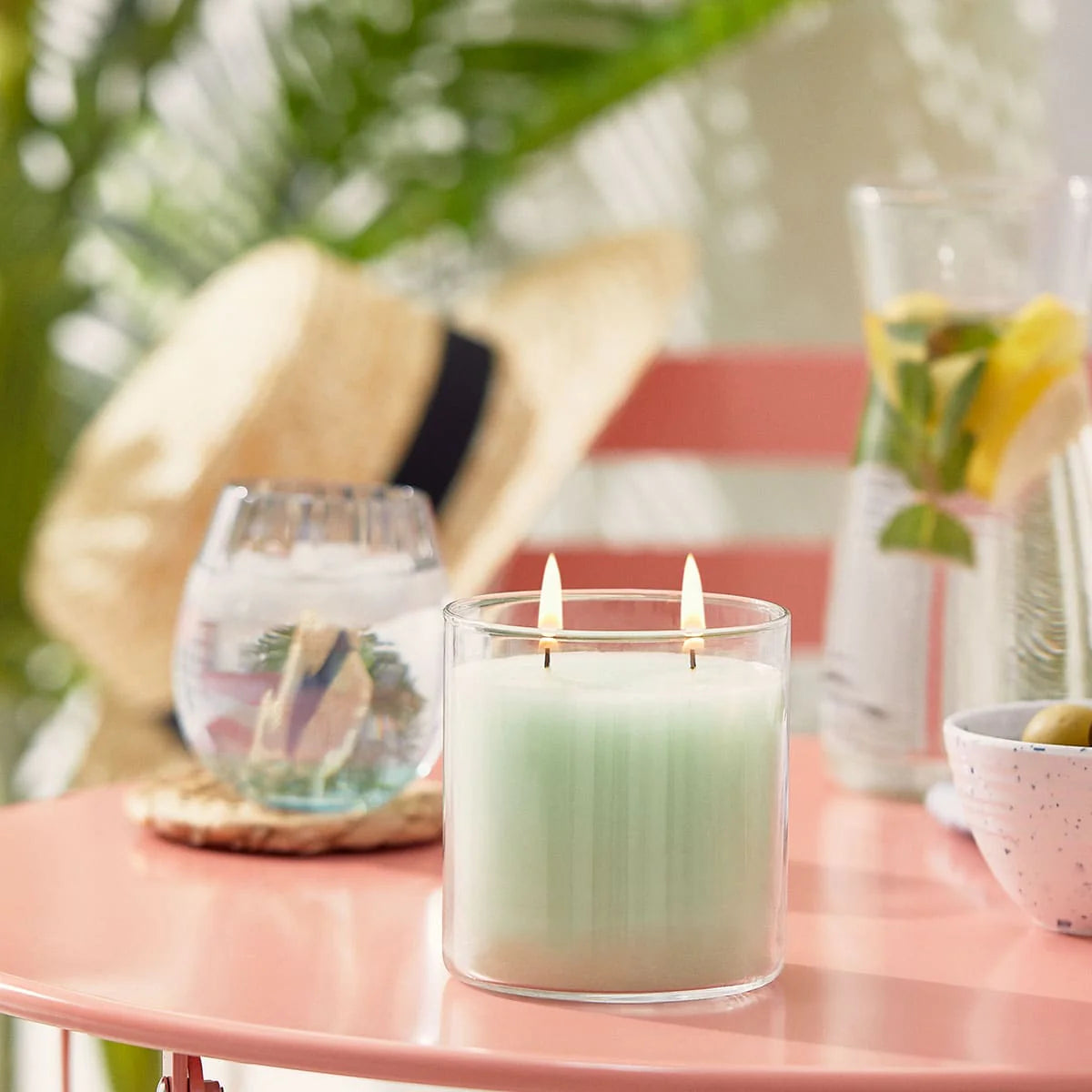 GloLite by PartyLite Citronella Mint Scented 2-Wick Jar Candle