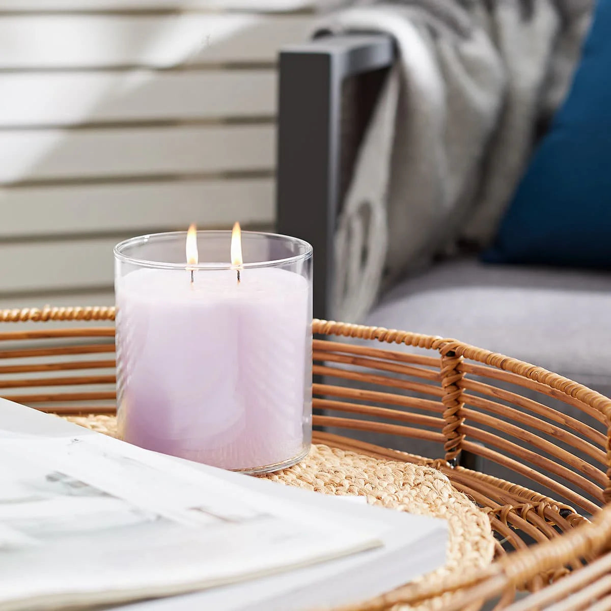 GloLite by PartyLite Geranium Citronella Scented 2-Wick Jar Candle