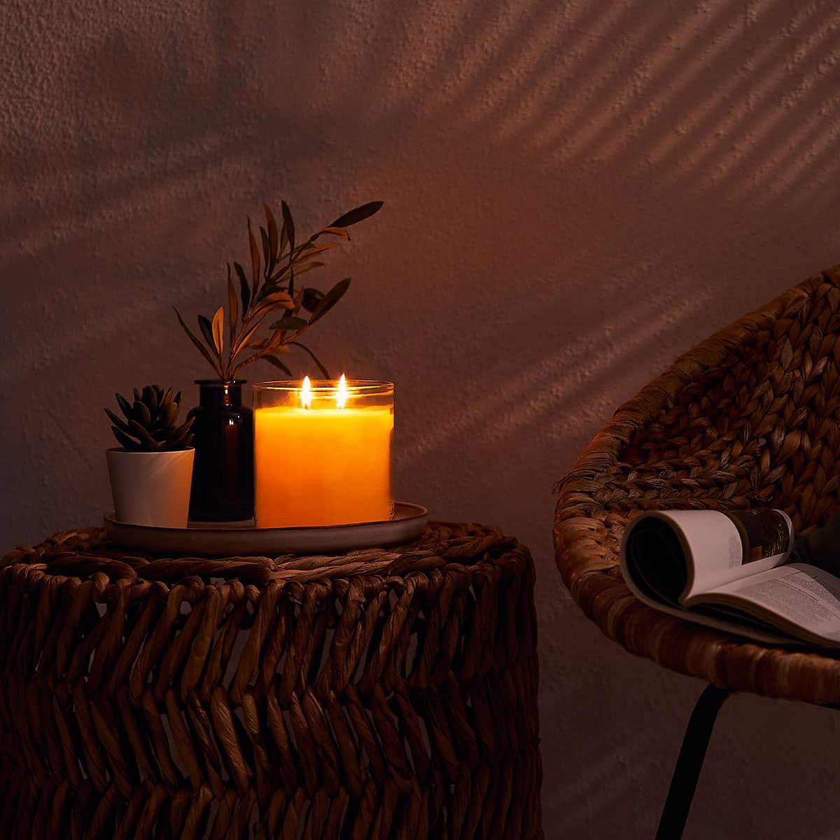 GloLite by PartyLite Wild Lemongrass Citronella Scented 2-Wick Jar Candle