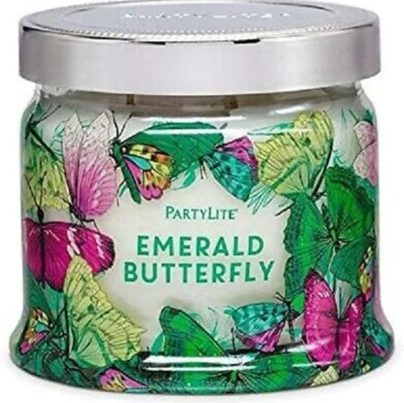 Emerald Butterfly 3-Wick Jar Candle