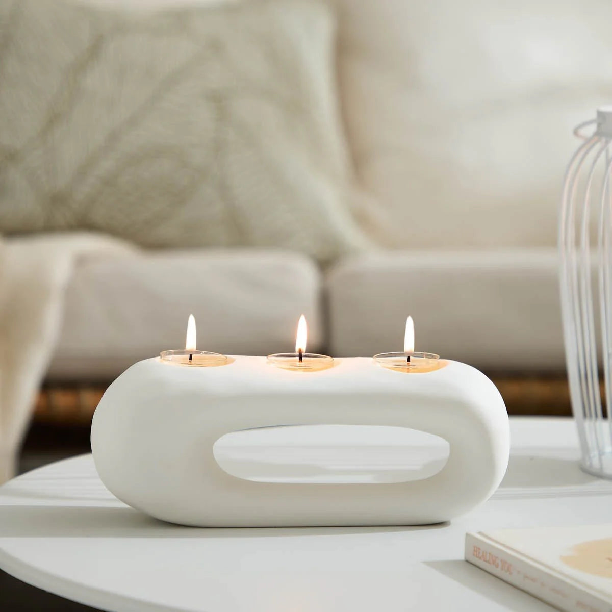 Modern Sculpt Tealight Centerpiece