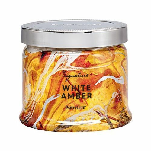 White Amber 3-Wick Jar Candle