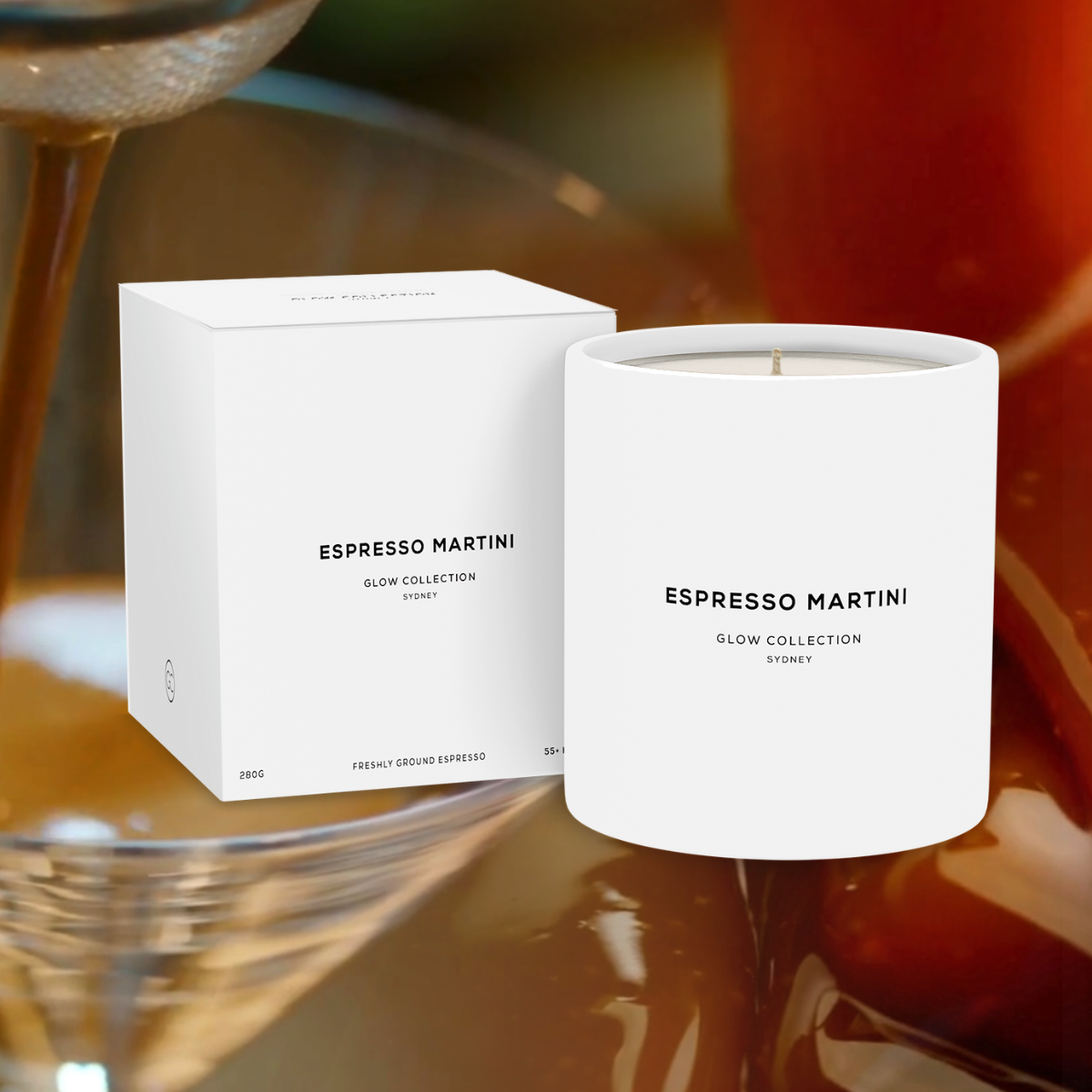 Espresso Martini - Signature Collection - Coffee Caramel Scented Soy Candle 55hr Burn