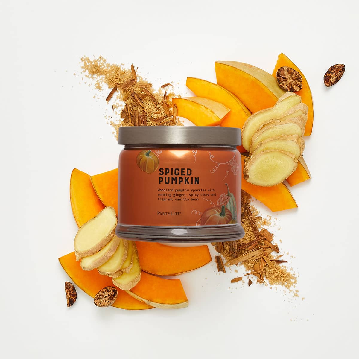 Spiced Pumpkin 3-Wick Jar Candle