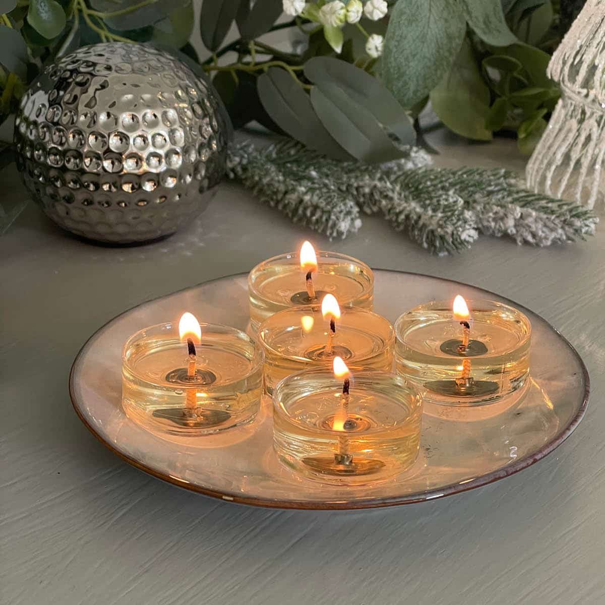 Sugared Snowfall Universal Tealight Candles