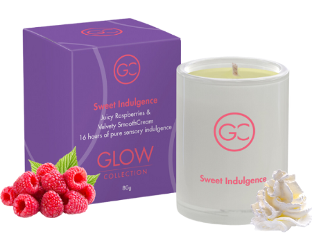 Sweet Indulgence - Raspberry &amp; Cream Scented Mini Jar Soy Candle 16hr Burn