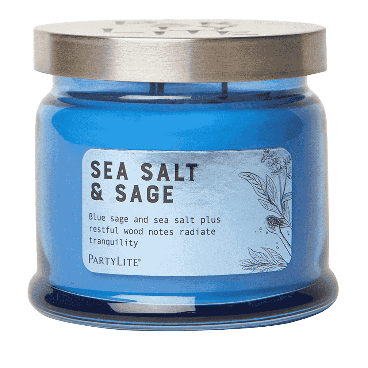 Sea Salt &amp; Sage 3 Wick Jar Candle