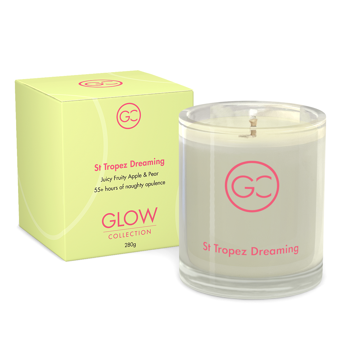St Tropez Dreaming - French Pear Scented Soy Candle 55hr Burn