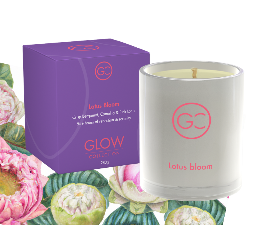 Lotus bloom Scented Soy Candle 55hr Burn