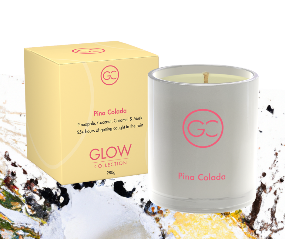 Pina Colada Scented Soy Candle 55hr Burn