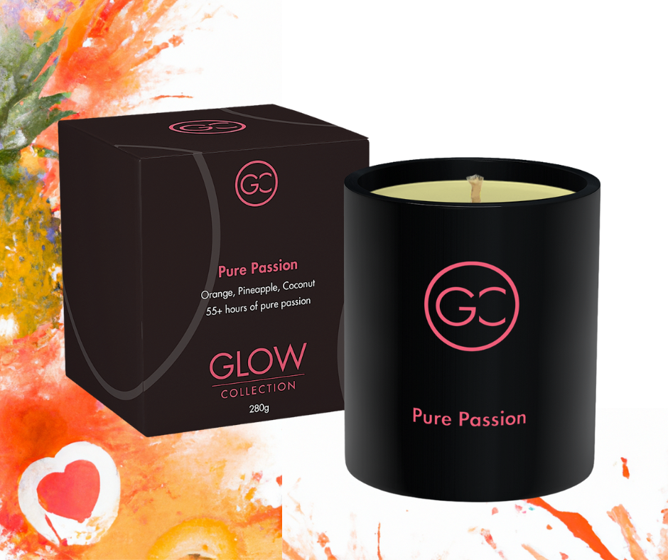 Pure Passion - Citrus &amp; Coconut Scented Soy Candle 55hr Burn