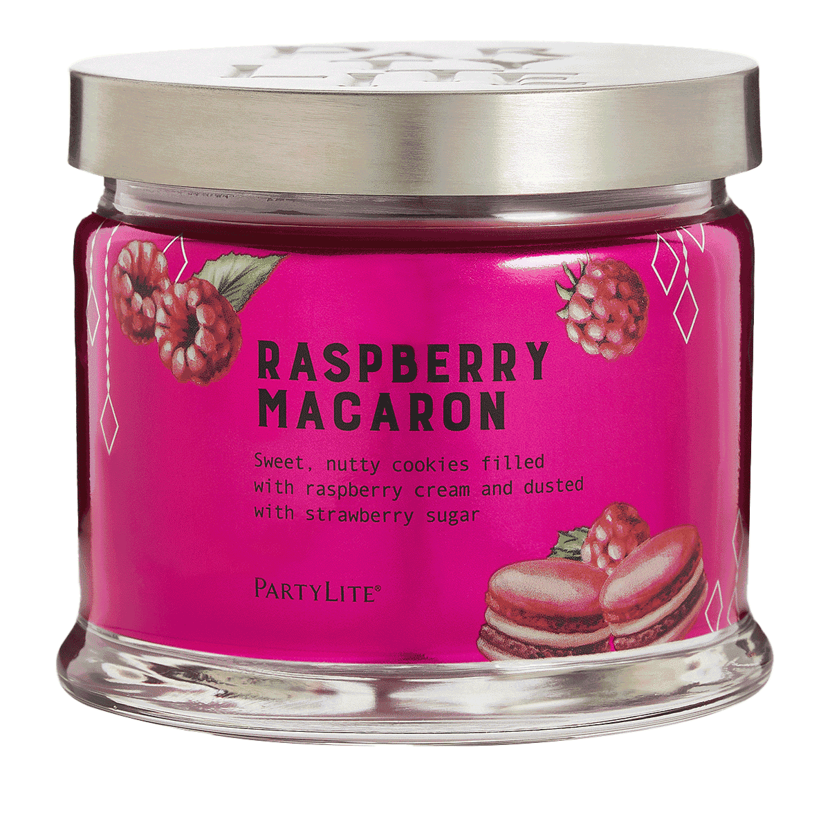 Raspberry Macaron 3-Wick Jar Candle