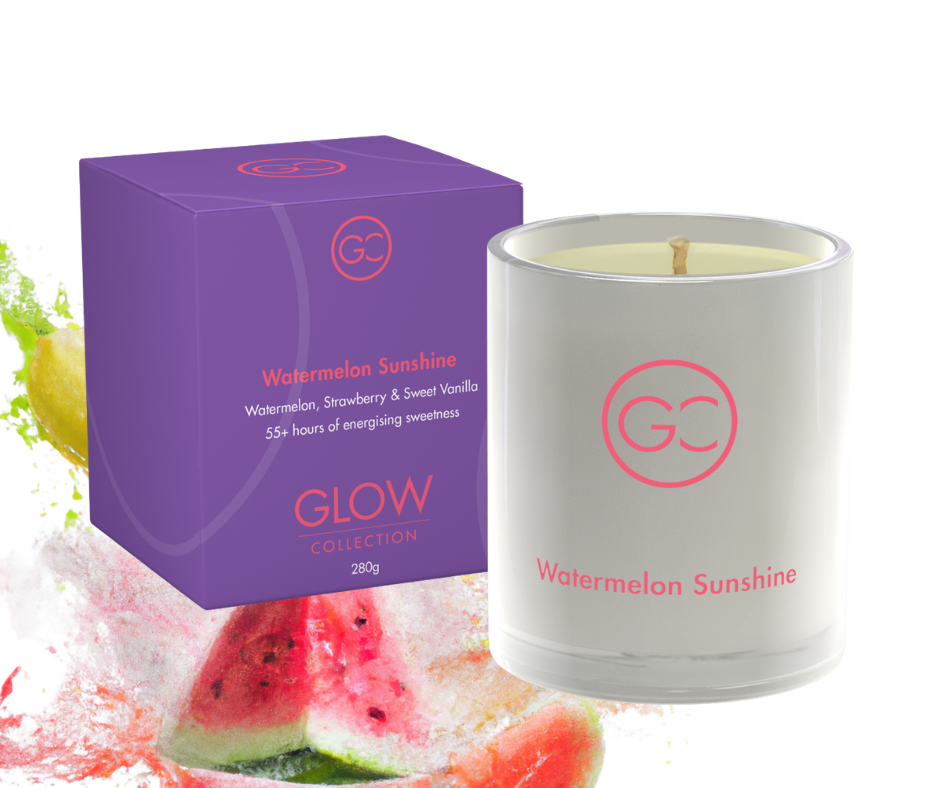 Watermelon Sunshine Scented Soy Candle 55hr Burn
